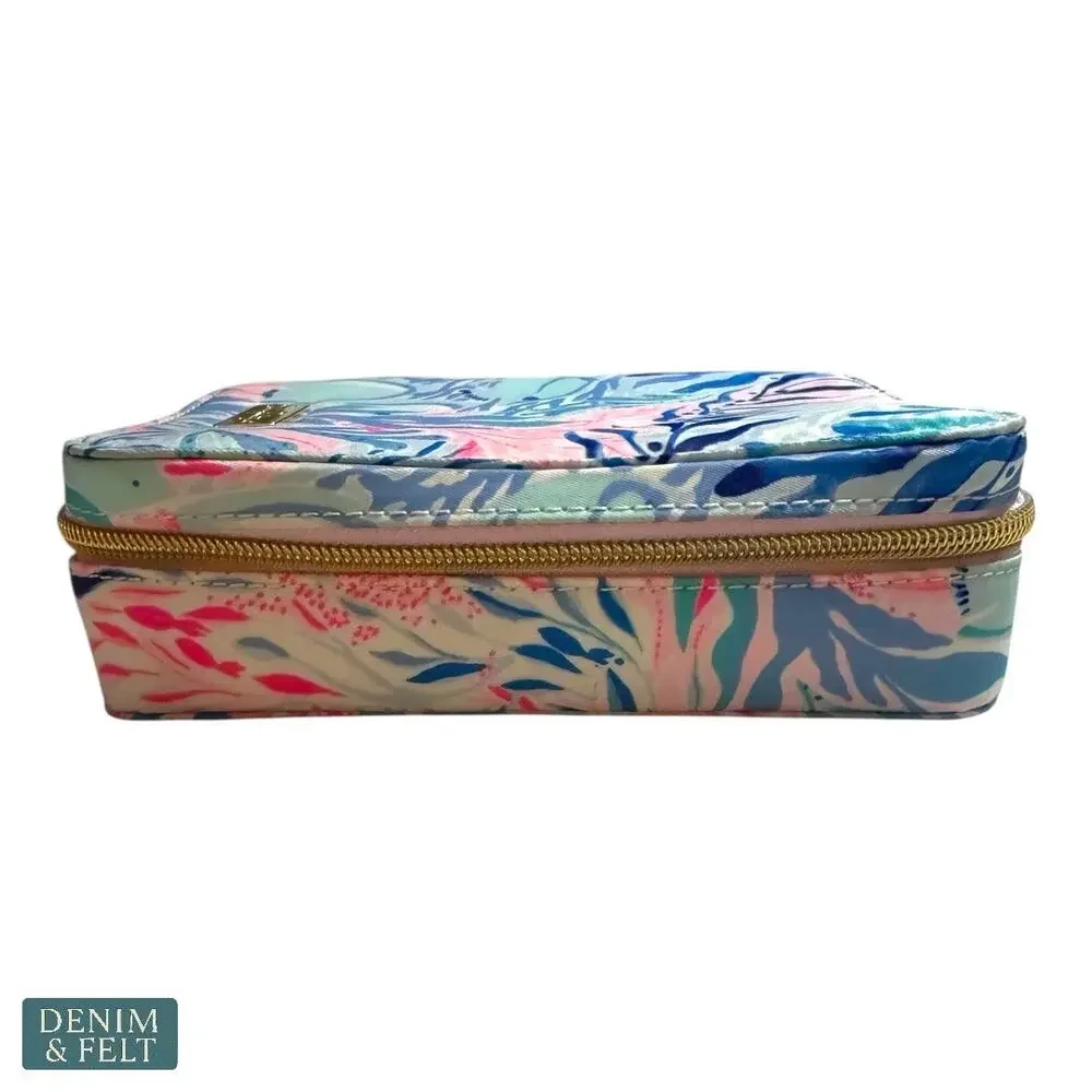 Lilly Pulitzer‎ Zip Planner Organizer Case Pastel Coral Print Travel Accessory